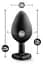 Анальна пробка з каменем BlushTEMPTASIA Bling Plug Medium Black - мініатюра 4