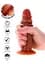 Фалоімітатор Get Real Skin Foreskin Dong 16 см (коричневий) - мініатюра 5