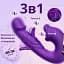 Вібратор I’MCUM Flirt Waves зі стимуляцією клітора 5 режимів Фіолетовий (IM-ZDB328) - мініатюра 3