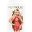 Комплект сорочка у стилі 60-х та трусики з доступом Penthouse - Libido Boost Red S/M - мініатюра 3