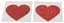 Наклейки для сосків Cottelli Accessoires Titty Sticker Heart червоний - мініатюра 4
