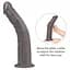 Вібратор Lovetoy Dual-Layered Silicone Nature Cock 10'' 25.3 см (чорний) - мініатюра 9