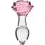 Скляна анальна пробка Pillow Talk Rosy Luxurious Glass Anal Plug - мініатюра 1