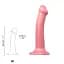 Насадка для страпону Strap-On-Me Mono Density Dildo Rose M одношаровий силікон гнучкий діаметр 3.3 см - мініатюра 3