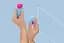Вібратор FairyGasm HeartGem 10 см блакитний - мініатюра 2