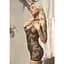 Мини-платье Leg Avenue Strappy Lace mini dress Black One size - миниатюра 10