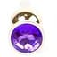 Анальна пробка Boss Of Toys Boss Series - Jewellery Gold Butt Plug Purple, BS6400070, Золотий / Фіолетовий - мініатюра 2