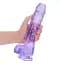 Фалоімітатор RealRock Crystal Clear 10" 25.4 см (фіолетовий) - мініатюра 6