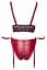 Комплект Cottelli Collection Bra Set Bondage M червоний - мініатюра 5