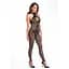 Бодістокінг Noir Handmade F315 Ego fLocked mesh halter catsuit - S - мініатюра 2