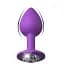 Анальна пробка I’MCUM Crystal Harmony Розмір M 7.6x3.5 см Силіконова Фіолетова (IM-KGS201_M_purp) - мініатюра 3