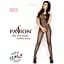 Бодістокінг Passion BS010 Black, комбінезон, дрібна сіточка - мініатюра 4