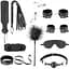 BDSM набір Fetish Tentation Enjoy Pain SM Bondage Box 10 шт. чорний - мініатюра 1