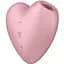 Вакуумний стимулятор-серце з вібрацією Satisfyer Cutie Heart Light Red - мініатюра 1