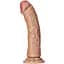 Фалоімітатор RealRock Curved Realistic Dildo 6" 17.5 см (коричневий) - мініатюра 1