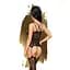 Бодистокинг Penthouse Magical Mistress Black открытый доступ цветочный декор имитация чулок XL - миниатюра 2