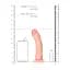 Фалоімітатор RealRock Curved Realistic Dildo 6" 15,5 см (тілесний) - мініатюра 9