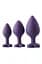 Набір анальних пробок Dream Toys Flirts Purple - мініатюра 3