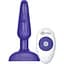 Анальна пробка B-Vibe Trio Plug 13.5 см (фіолетовий) - мініатюра 1
