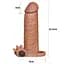 Насадка на пенис Lovetoy Pleasure X-Tender Add 2" 16.5 см (коричневый) - миниатюра 3