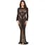 Сукня Leg Avenue Lace and Net Bodycon Gown One Size - мініатюра 1