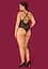 Боді Obsessive Vanessme 2XL/3XL (чорний) - мініатюра 4