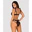 Напівпрозорий еротичний комплект Obsessive Obsessivia 2-pcs set Black S/M - мініатюра 2