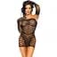 Leg Avenue 2 PC Tube dress and gloves OS Black - мініатюра 4