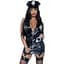Вініловий костюм поліцейської Leg Avenue Vinyl Naughty Cop Black S - мініатюра 1