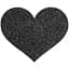Прикраса на соски Bijoux Indiscrets - Flash Heart Black - мініатюра 2