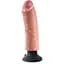 Вібратор King Cock Vibrating Cock 8 Inch 20.3 см тілесний - мініатюра 1