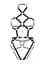 Портупея-тедди из экокожи Leg Avenue Heart ring harness teddy M Black, подвеска-сердечко, цепи - миниатюра 5