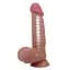 Фалоімітатор Baile Sliding Skin Bendable 8.5'' 21.8 см коричневий - мініатюра 3