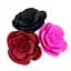 Бордова анальна пробка SILICON ROSE - 11*3 см - Анальні іграшки - мініатюра 5