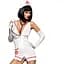 Еротичний костюм медсестри Obsessive Emergency dress S/M, White - мініатюра 1