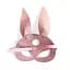 Шкіряна маска зайчика Art of Sex - Bunny mask, колір Рожевий - мініатюра 4