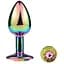 Металева анальна пробка Mai Attraction Toys №72 Rainbow - мініатюра 2