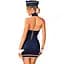 Еротичний костюм стюардеси Obsessive Stewardess uniform M/L, blue - мініатюра 2