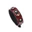 Нашийник із повідцем Liebe Seele Wine Red Leather Collar Leash and Lock бордовий - мініатюра 3
