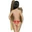 Трусики-тонг Penthouse Naughty Valentine L/XL Red, мереживо, відкритий доступ до інтимних зон - мініатюра 2
