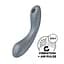 Вакуумний стимулятор клітора з вібрацією Satisfyer Curvy Trinity 1 сірий - мініатюра 3