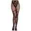 Колготки Leg Avenue Dahlia Lace Tights With Net Thigh Detail One Size - мініатюра 4