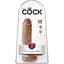 Фалоімітатор King Cock With Balls 19.4 см коричневий - мініатюра 1