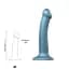 Насадка для страпону Strap-On-Me Mono Density Dildo Blue M одношаровий силікон гнучкий діаметр 3.3 см - мініатюра 3