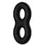 Ерекційне кільце Crazy Bull Super Soft Silicone Double II Cock Ring чорний - мініатюра 2