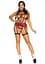 BDSM-костюм ученицы Leg Avenue Harness teddy & skirt M Black, портупея, мини-юбка, экокожа - миниатюра 4