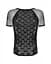 Чоловічі напівпрозорі футболки з орнаментом Obsessive T102 T-shirt чорна S/M/L - мініатюра 5