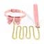 Повідець Lockink Sevanda Love Heart Butterfly LeaTher Collar Set - Pink - мініатюра 1