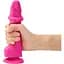 Реалістичний фалоімітатор Strap-On-Me Sliding Skin Realistic Dildo Fuchsia - S, ефект рухомий до - мініатюра 1