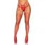 Пояс для панчіх Leg Avenue RhinestOne garterbelt Red One Size - мініатюра 1